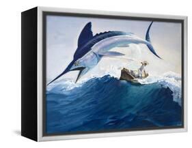 The Old Man and the Sea-Harry G. Seabright-Framed Premier Image Canvas