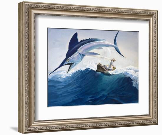 The Old Man and the Sea-Harry G. Seabright-Framed Premium Giclee Print