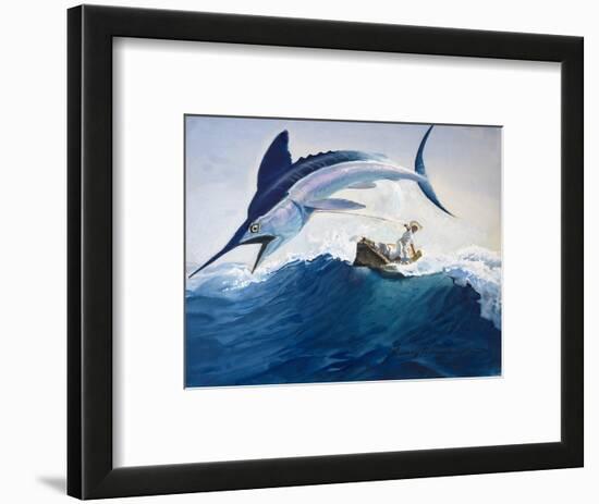 The Old Man and the Sea-Harry G. Seabright-Framed Premium Giclee Print