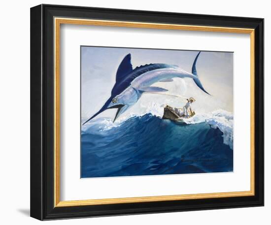 The Old Man and the Sea-Harry G. Seabright-Framed Premium Giclee Print