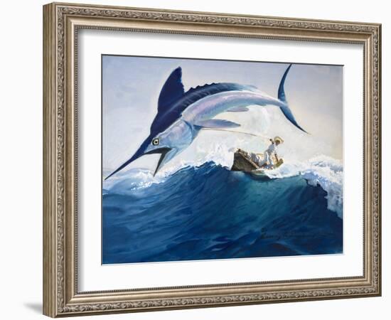 The Old Man and the Sea-Harry G. Seabright-Framed Giclee Print