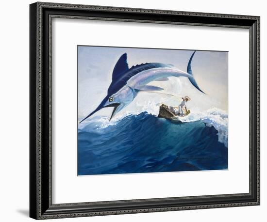 The Old Man and the Sea-Harry G. Seabright-Framed Giclee Print