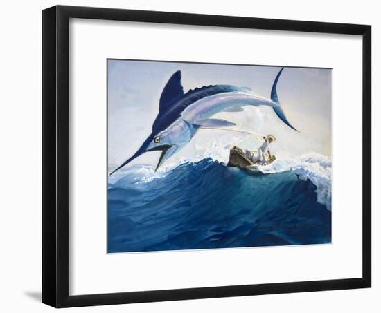 The Old Man and the Sea-Harry G. Seabright-Framed Giclee Print