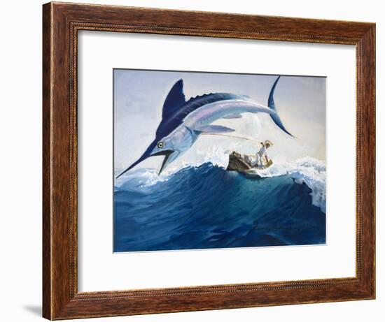 The Old Man and the Sea-Harry G. Seabright-Framed Giclee Print