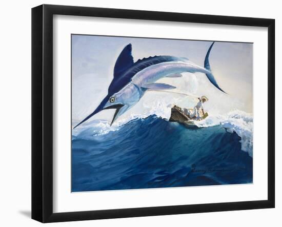 The Old Man and the Sea-Harry G. Seabright-Framed Giclee Print