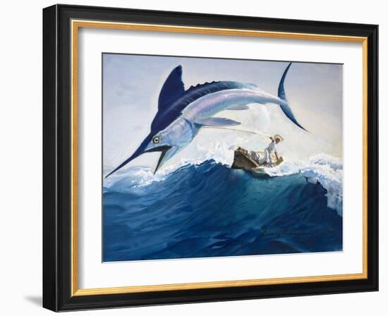 The Old Man and the Sea-Harry G. Seabright-Framed Giclee Print