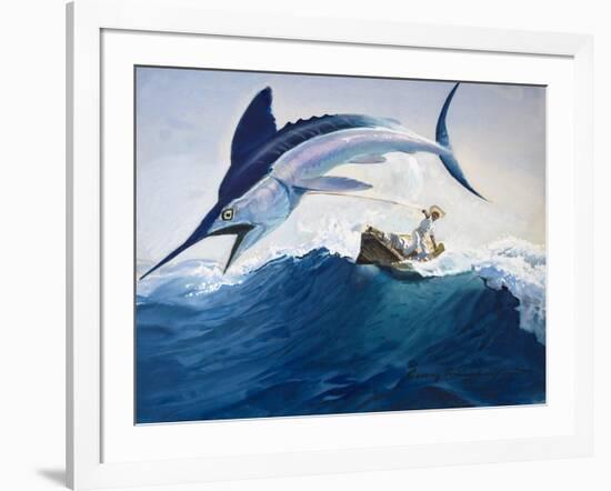 The Old Man and the Sea-Harry G. Seabright-Framed Giclee Print