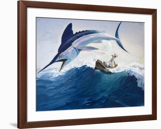 The Old Man and the Sea-Harry G. Seabright-Framed Giclee Print