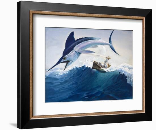 The Old Man and the Sea-Harry G. Seabright-Framed Giclee Print