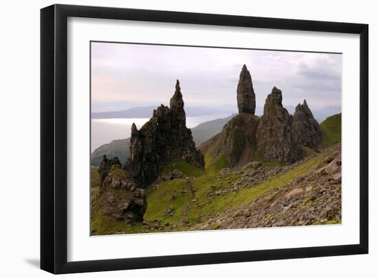 The Old Man of Storr, Isle of Skye, Highland, Scotland-Peter Thompson-Framed Photographic Print