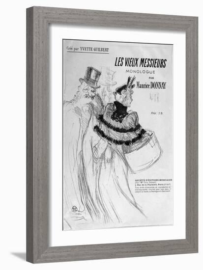 The Old Men-Henri de Toulouse-Lautrec-Framed Giclee Print