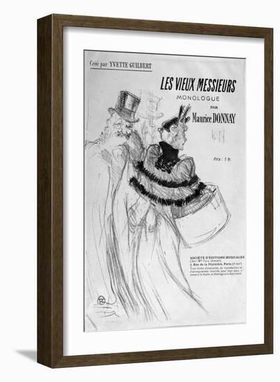 The Old Men-Henri de Toulouse-Lautrec-Framed Giclee Print