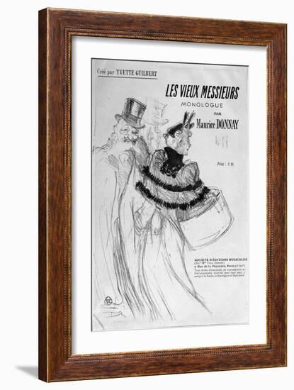 The Old Men-Henri de Toulouse-Lautrec-Framed Giclee Print