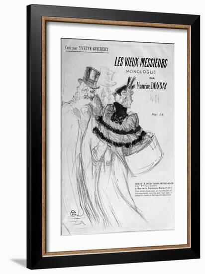 The Old Men-Henri de Toulouse-Lautrec-Framed Giclee Print