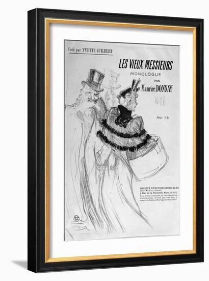 The Old Men-Henri de Toulouse-Lautrec-Framed Giclee Print