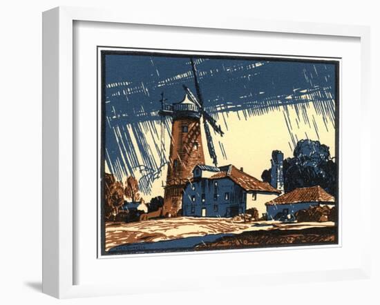 The Old Mill at Blackborough, King's Lynn, Norfolk, Early 20th Century-Leonard Russell Squirrell-Framed Giclee Print