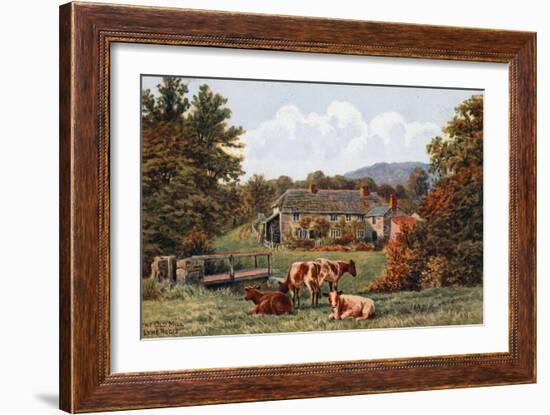 The Old Mill, Lyme Regis-Alfred Robert Quinton-Framed Giclee Print