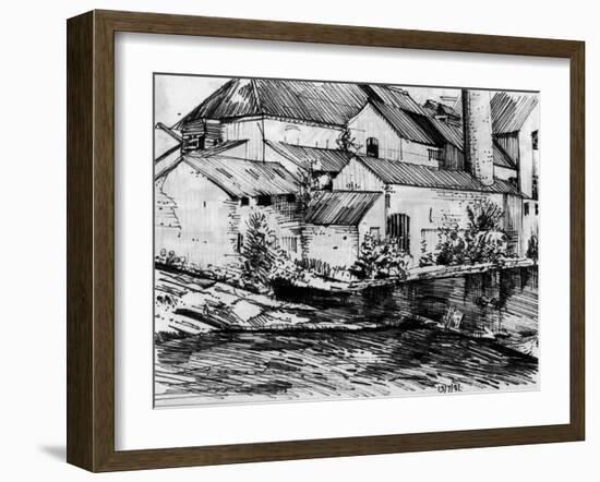 The Old Mill On the Exe-Tim Kahane-Framed Photographic Print