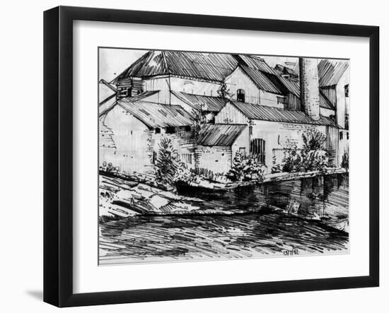 The Old Mill On the Exe-Tim Kahane-Framed Photographic Print