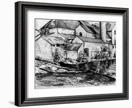 The Old Mill On the Exe-Tim Kahane-Framed Photographic Print