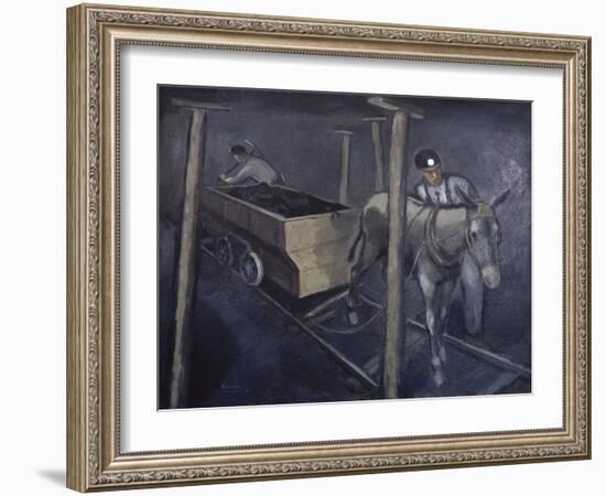 The Old Mine Mule-Richard Crist-Framed Giclee Print