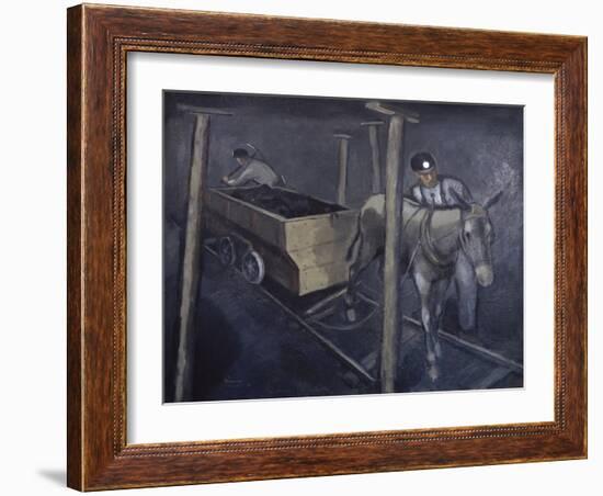 The Old Mine Mule-Richard Crist-Framed Giclee Print