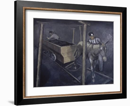 The Old Mine Mule-Richard Crist-Framed Giclee Print