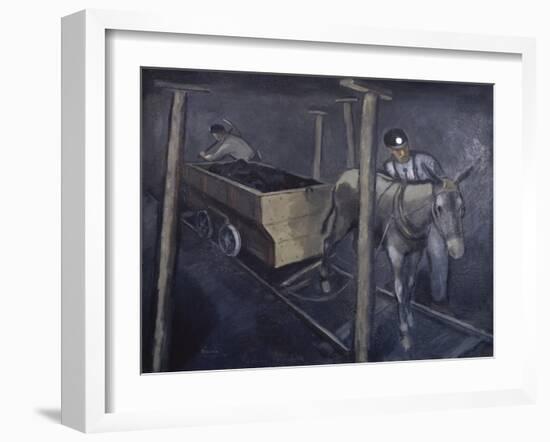 The Old Mine Mule-Richard Crist-Framed Giclee Print