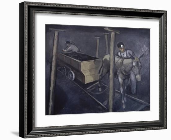 The Old Mine Mule-Richard Crist-Framed Giclee Print