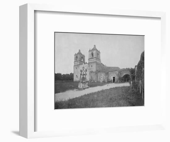 'The Old Mission in San Antonio', 19th century-Unknown-Framed Photographic Print