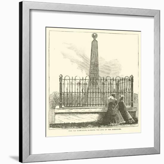 The Old Monument, Marking the Site of the Surrender, July 1863-null-Framed Giclee Print