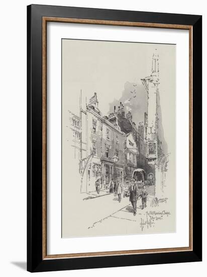 The Old Moravian Chapel in Fetter Lane-Herbert Railton-Framed Giclee Print