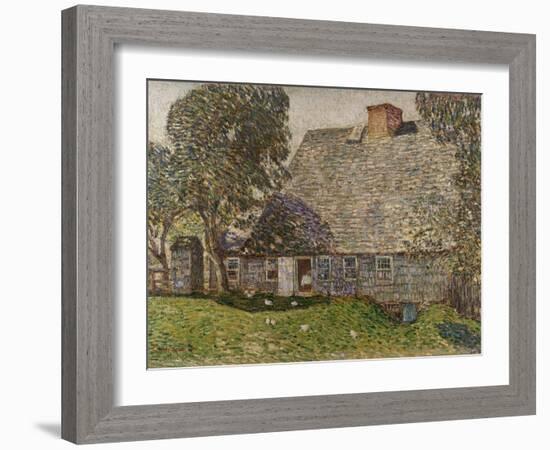 The Old Mulford House, East Hampton, 1917-Childe Hassam-Framed Giclee Print