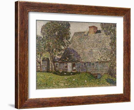 The Old Mulford House, East Hampton, 1917-Childe Hassam-Framed Giclee Print