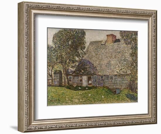 The Old Mulford House, East Hampton, 1917-Childe Hassam-Framed Giclee Print