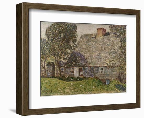 The Old Mulford House, East Hampton, 1917-Childe Hassam-Framed Giclee Print