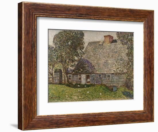 The Old Mulford House, East Hampton, 1917-Childe Hassam-Framed Giclee Print