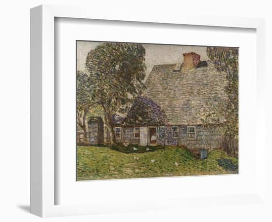 The Old Mulford House, East Hampton, 1917-Childe Hassam-Framed Giclee Print