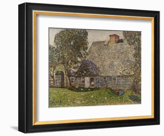 The Old Mulford House, East Hampton, 1917-Childe Hassam-Framed Giclee Print