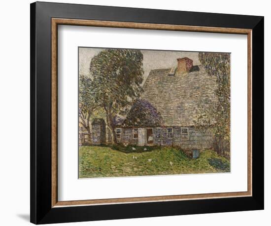 The Old Mulford House, Easthampton, 1917-Childe Hassam-Framed Giclee Print
