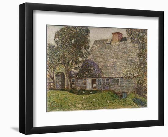 The Old Mulford House, Easthampton, 1917-Childe Hassam-Framed Giclee Print