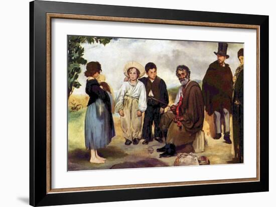 The Old Musician-Edouard Manet-Framed Art Print