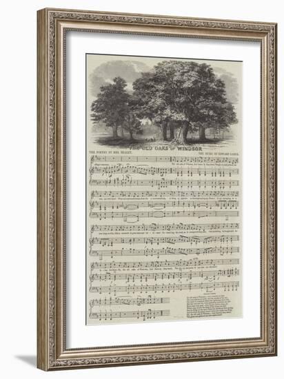 The Old Oaks of Windsor-null-Framed Giclee Print