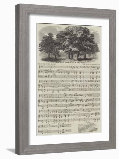 The Old Oaks of Windsor-null-Framed Giclee Print