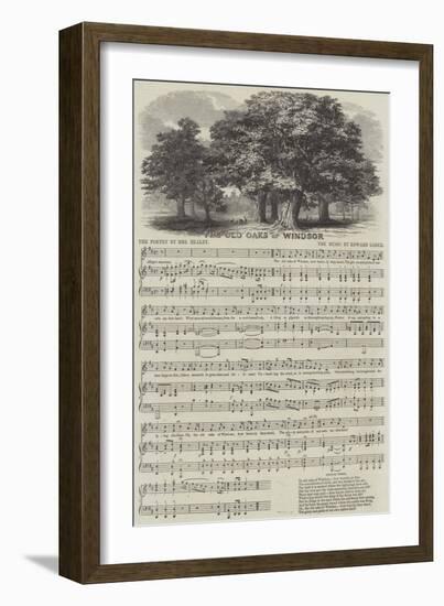 The Old Oaks of Windsor-null-Framed Giclee Print