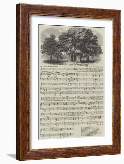 The Old Oaks of Windsor-null-Framed Giclee Print