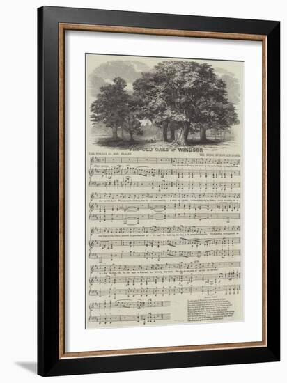 The Old Oaks of Windsor-null-Framed Giclee Print