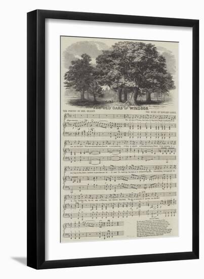 The Old Oaks of Windsor-null-Framed Giclee Print