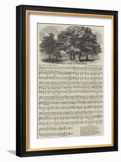 The Old Oaks of Windsor-null-Framed Giclee Print