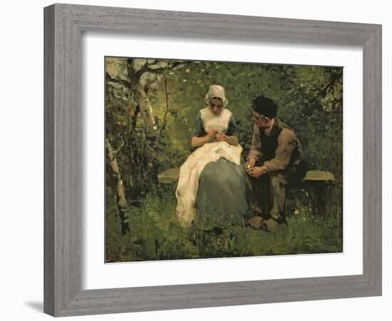 The Old, Old Story-Albert Neuhuys-Framed Giclee Print